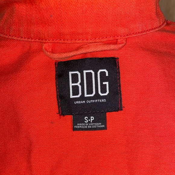 BDG Urban Outfitters Small Orange Denim Jacket. - Picture 6 of 7